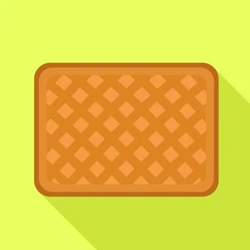 Tea biscuit icon, flat style Stock Illustration