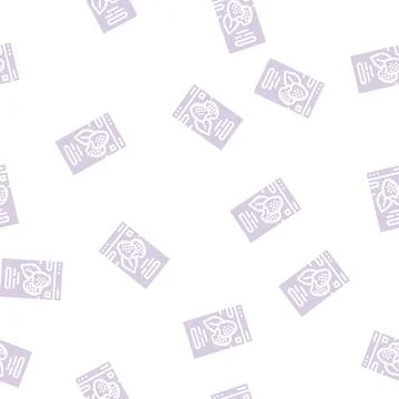 Tea blackberry glyph seamless pattern 스톡 일러스트