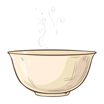 Tea bowl isolated Stock Illustration