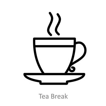 Tea Break Stock Illustration