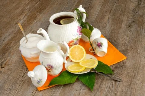 Tea breakfast Stock Photos