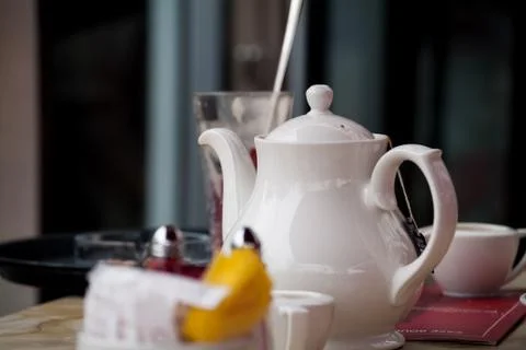 Tea at Cafe Rouge Stock Photos