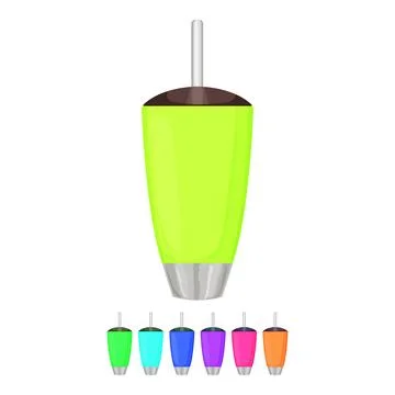 Tea camp cup cartoon vector graphic Stock Illustration