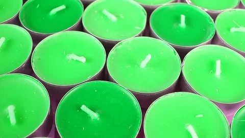 Tea candle candles tea lights night light Stock Footage 99643323