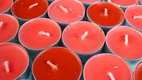 Tea candle candles tea lights night light Stock Footage 99643542