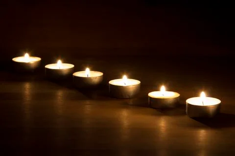 Tea candles Stock Photos