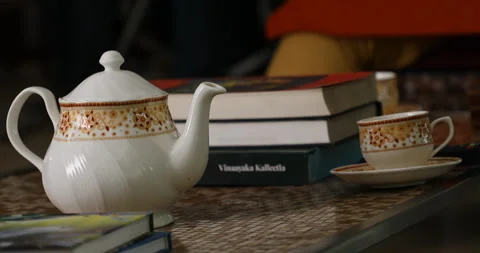 Tea Cattle on table Stock Footage 281388915