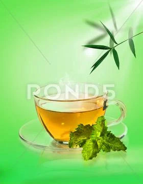 Tea ceremony. abstract still life over natural backgrounds Stock Photos