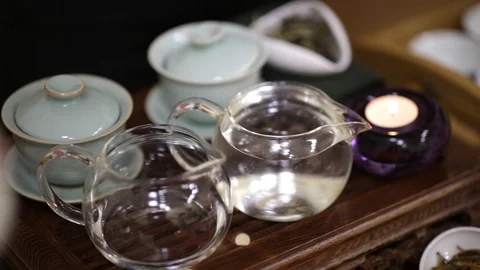 Tea ceremony accessories Stock Footage 122519724