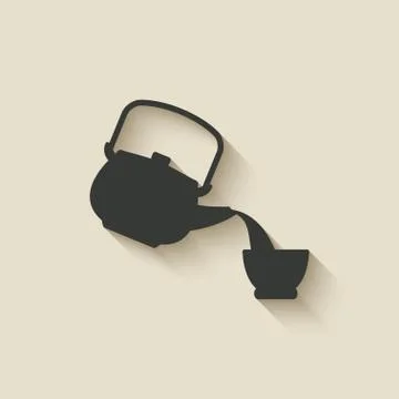 Tea ceremony icon Illustrazione stock