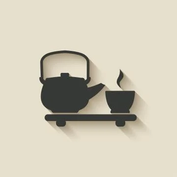 Tea ceremony icon Stock-Illustration