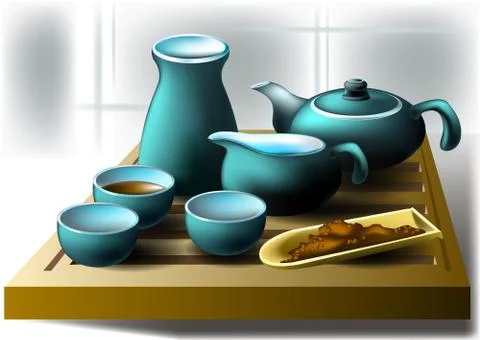 Tea ceremony Stock Illustration