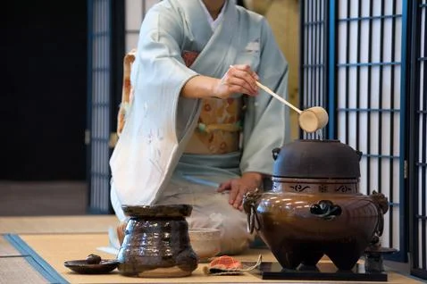 Tea ceremony Stockfoto's