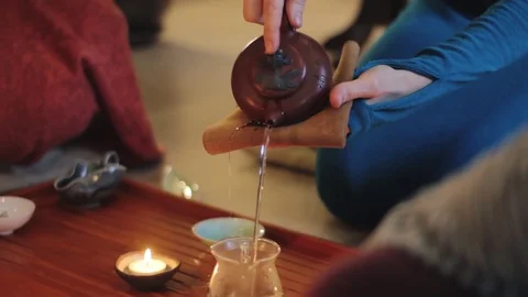Tea ceremony process Stock Footage 85239400