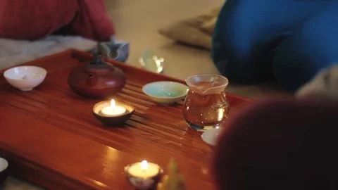 Tea ceremony process Stock Footage 85239427
