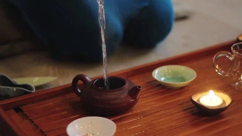Tea ceremony process Stock Footage 85239439