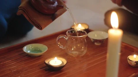 Tea ceremony process Stock Footage 85239459