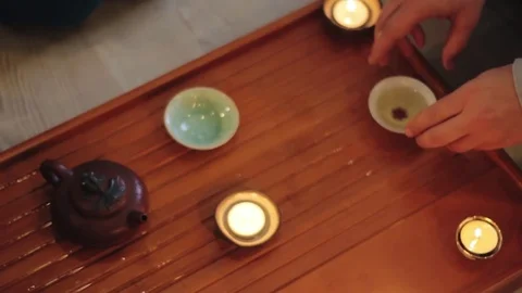 Tea ceremony process Stock Footage 85239464