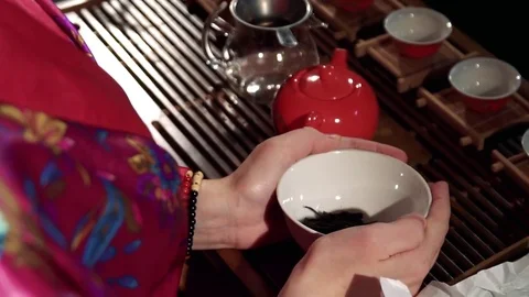 Tea ceremony, tea drinking rules 動画素材 83395016