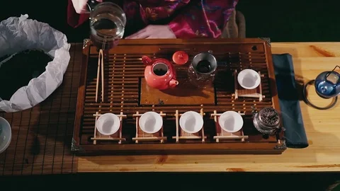 Tea ceremony, tea drinking rules 動画素材 83404844