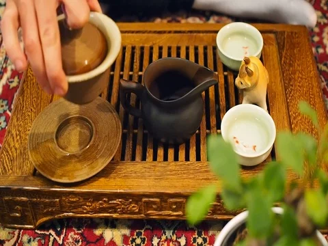 Tea china ceremony Stock Footage 81938060