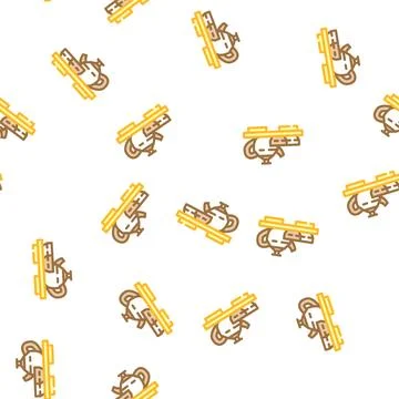 Tea chinese vector seamless pattern Illustrazione stock