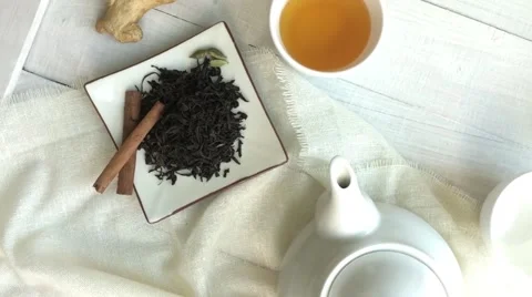 Tea with cinnamom Stock-Footage 60611527