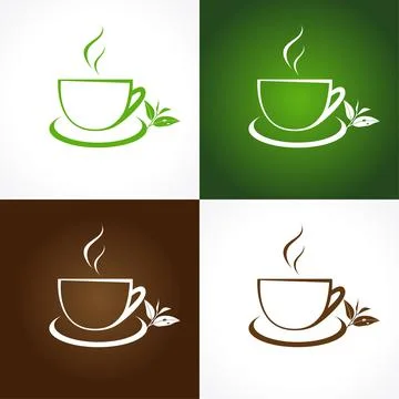 Tea company logo Stock Illustration