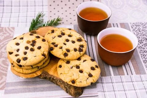 Tea with cookies Stock-Fotos