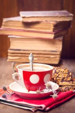 Tea with cookies Stock Photos