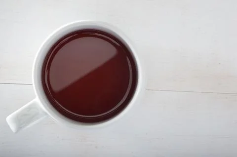 Tea cup from above Stock Photos
