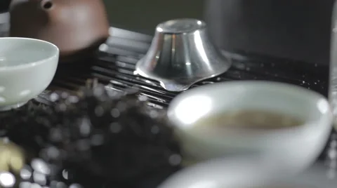 Tea in a cup Stock Footage 58304378