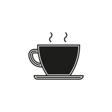 Tea cup icon - vector coffee mug illustration Stock Illustration