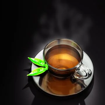 Tea cup. Illustrazione stock