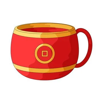 Tea cup illustration Stock Illustration