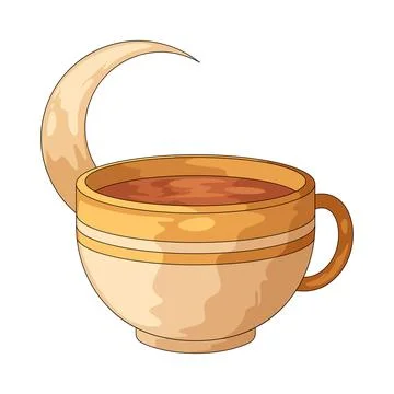 Tea cup illustration Stock Illustration