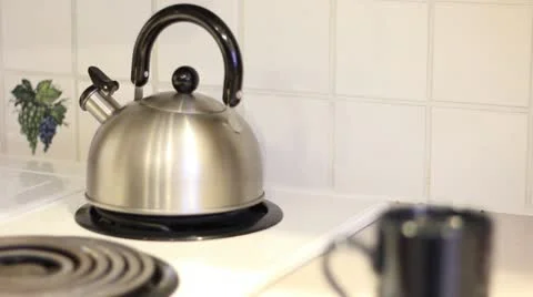 Tea Cup &amp; Kettle Stock Footage 18193375