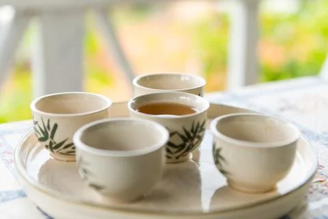 Tea in cup Stock Photos