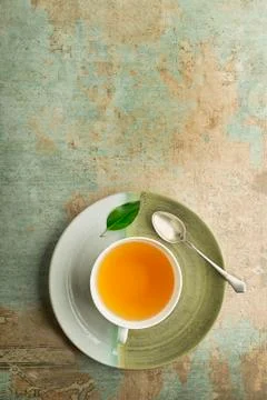 Tea cup served Stock Photos