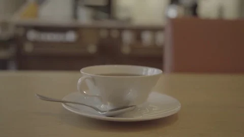 Tea cup steams Stock Footage 74695965