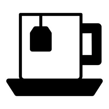 Tea cup vector Line Icon. Simple Creative vector Line Icon Illustrazione stock