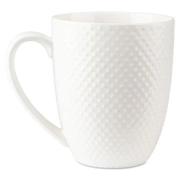 Tea cup. White ceramic cup for hot tea, coffee, cappuccino, espresso Stock Photos