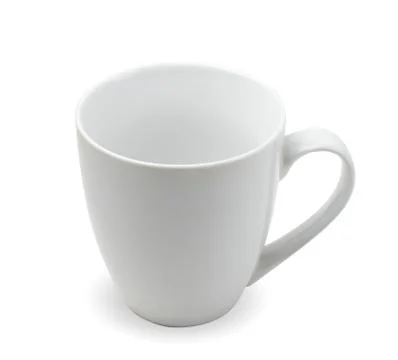 Tea cup on white Foto stock