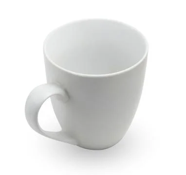Tea cup on white Foto stock