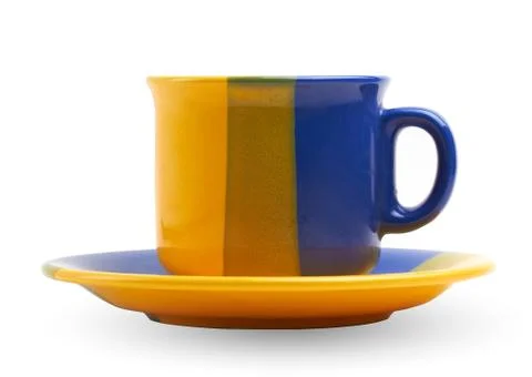 Tea cup on white Foto stock