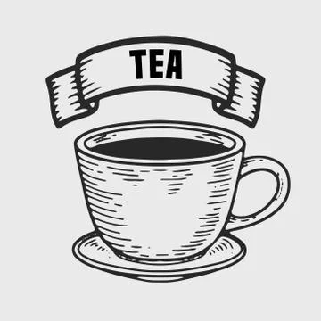 Tea cups Stock Illustration