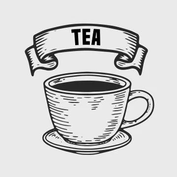 Tea cups Stock Illustration