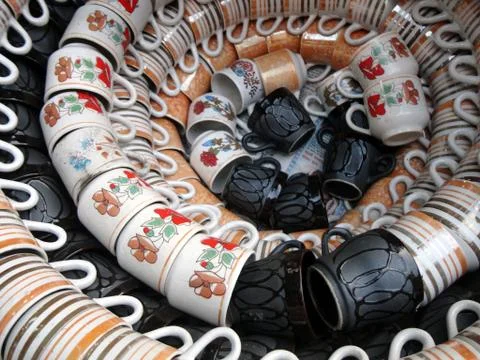 Tea cups Stock Photos