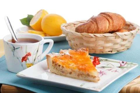 Tea with dessert Foto stock