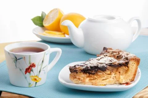 Tea with dessert Фото